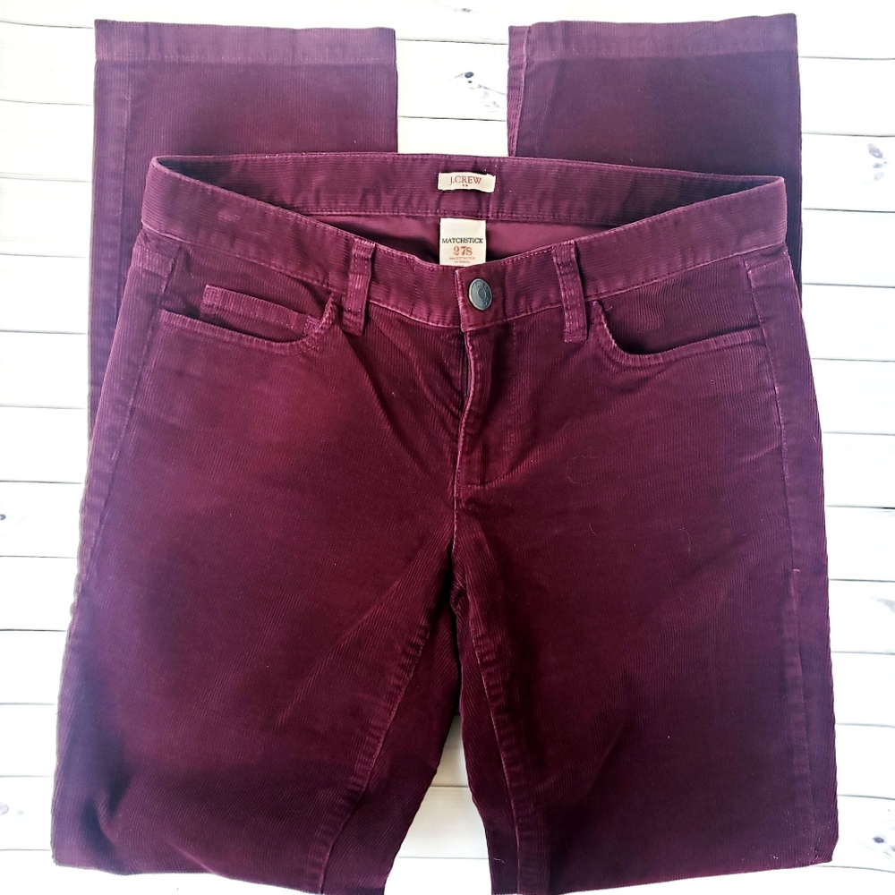J. Crew Matchstick Corduroy Pants Size 27S